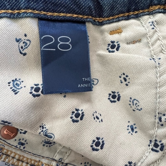 ANTHROPOLOGIE Pilcro The Annie Wide Leg Ultra High Rise Paint Splatter Jeans 28 - Picture 7 of 13